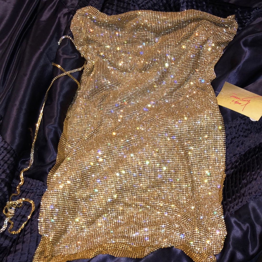 Sexy metal dress